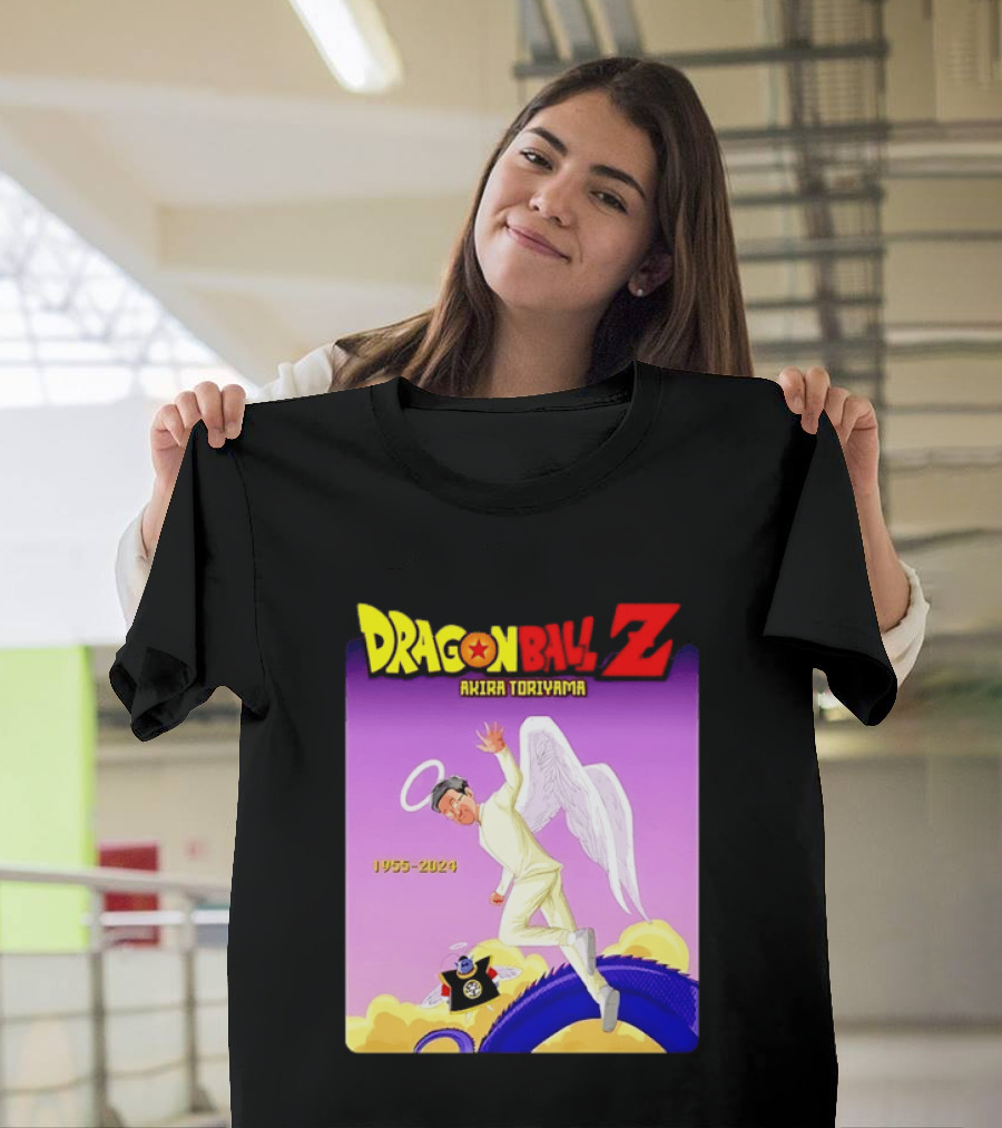 Dragon Ball Z Akira Toriyama 1955 2024 Angel T-Shirt
