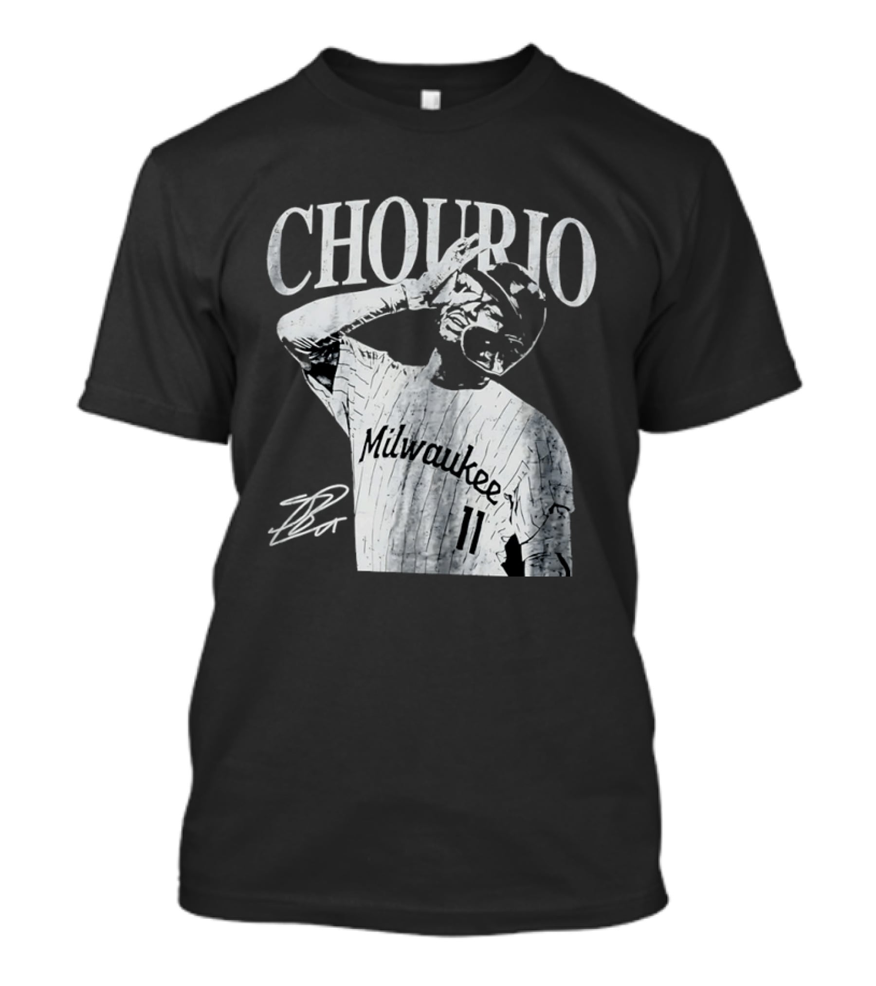 Jackson Chourio Milwaukee 11 Chourio Distressed T-Shirt