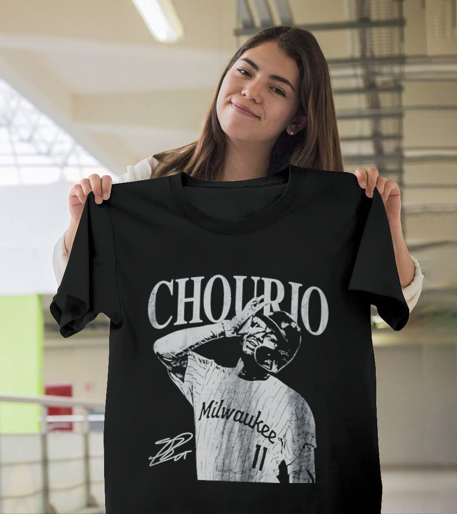 Jackson Chourio Milwaukee 11 Chourio Distressed T-Shirt