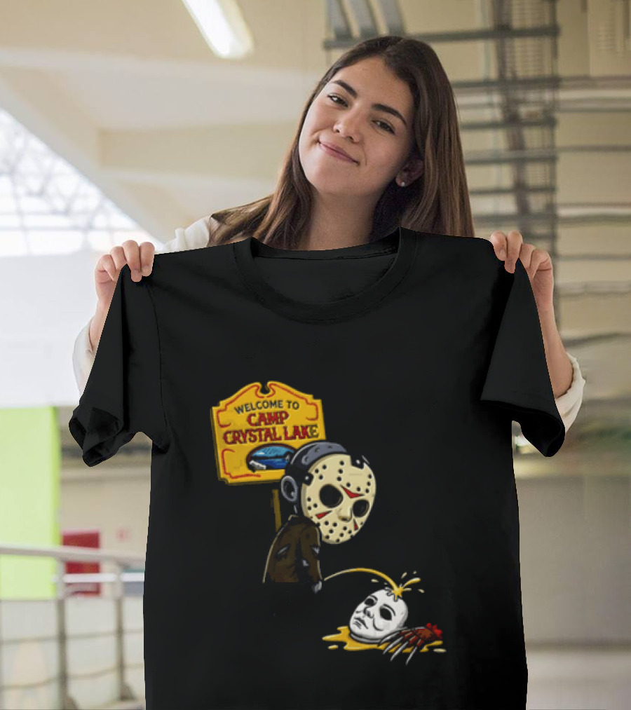 Jason Voorhees Friday The 13th Camp Crystal Lake Horror Scene T-Shirt