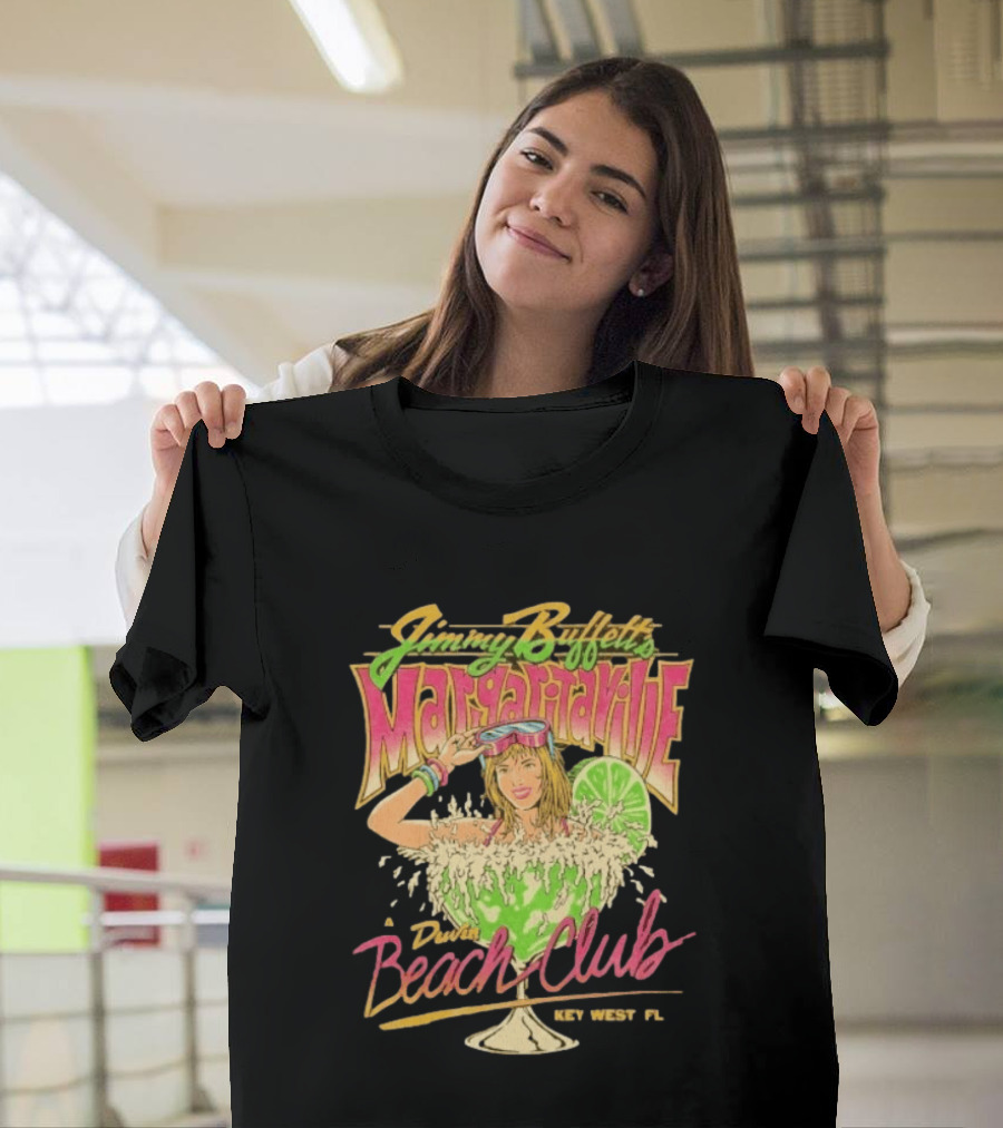 Jimmy Buffett Margaritaville Duvin Beach Club Key West FL Retro Vibes T-Shirt