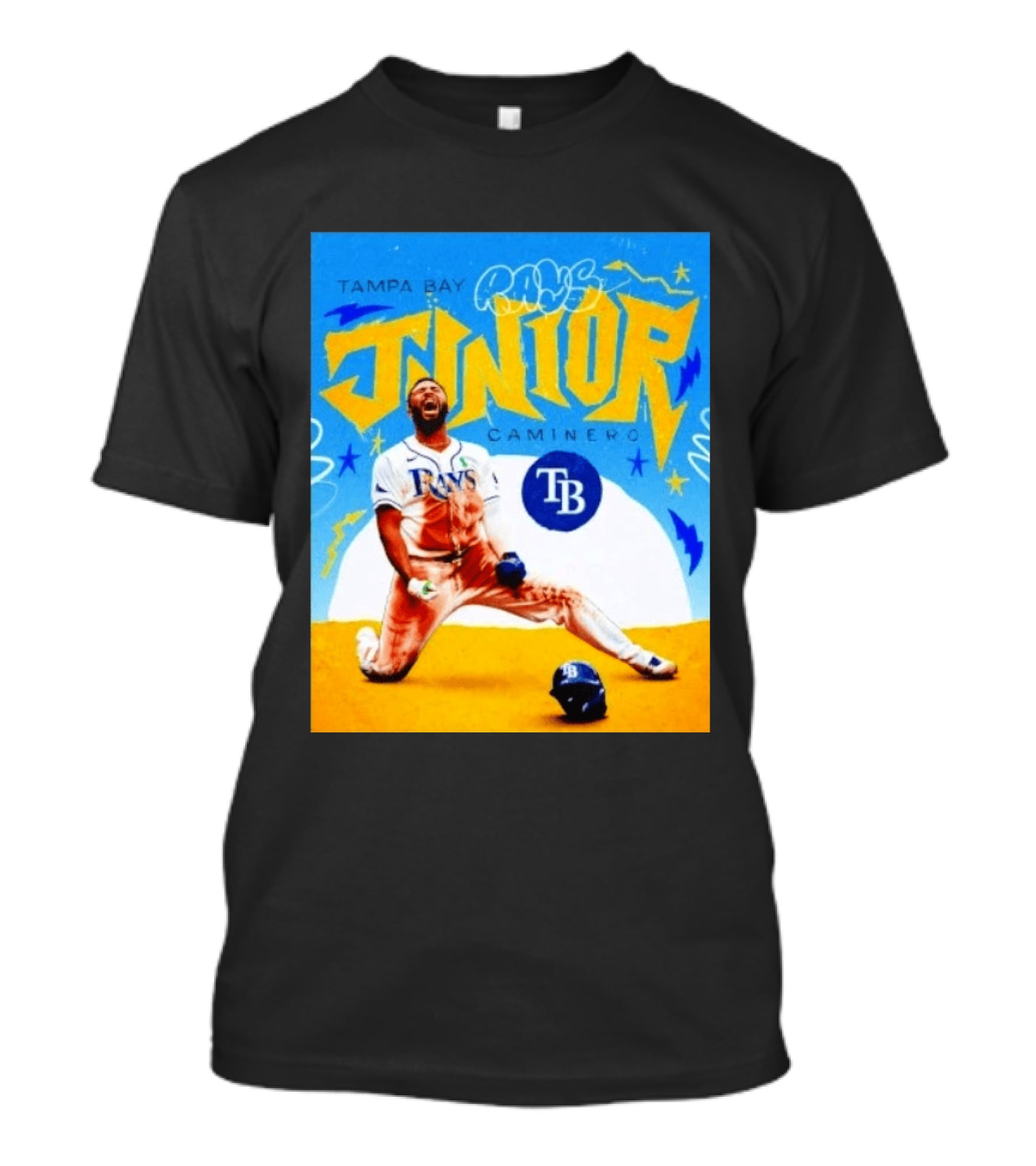 Tampa Bay Rays Junior Caminero MLB Player T-Shirt