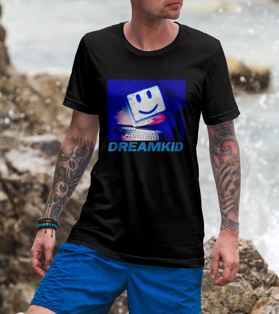 Dreamkid Smiley Face Computer Tech T-Shirt