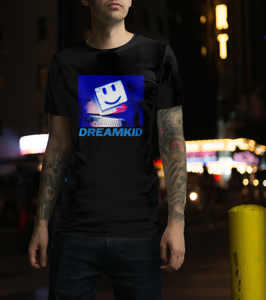 Dreamkid Smiley Face Computer Tech T-Shirt