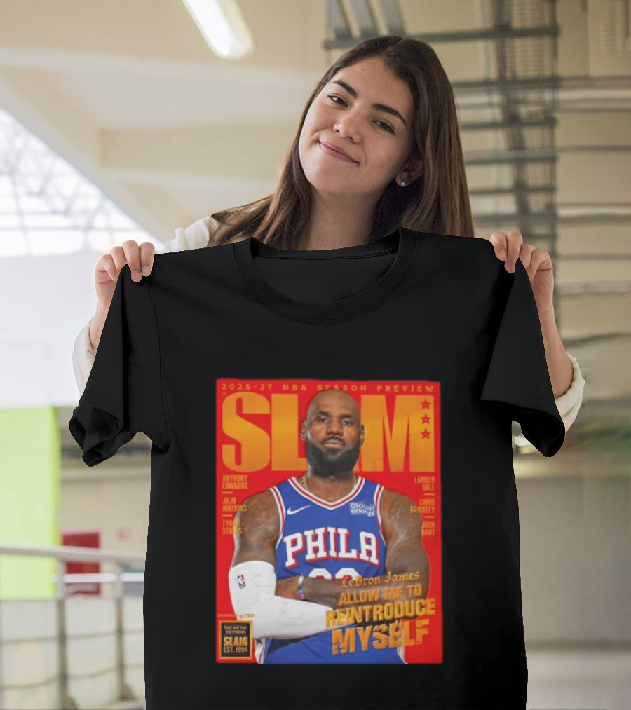 2026 27 NBA Season Preview Anthony Edwards Lamelo Ball Juju Watkins Chris Brickley Tyran Stokes Josh Hart LeBron James SLAM Magazine T-Shirt