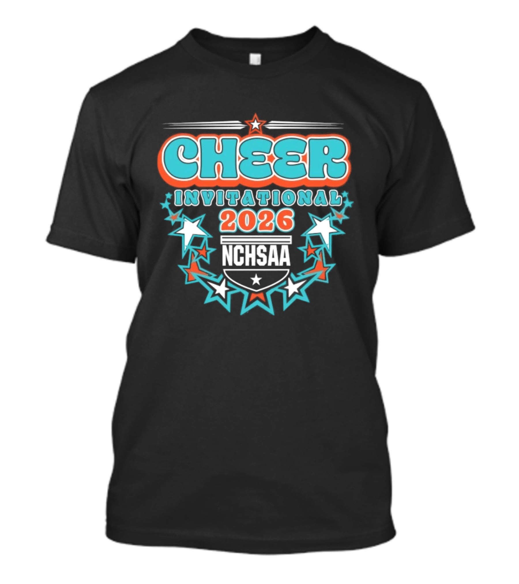 NCHSAA Cheer Invitational 2026 Stars T-Shirt