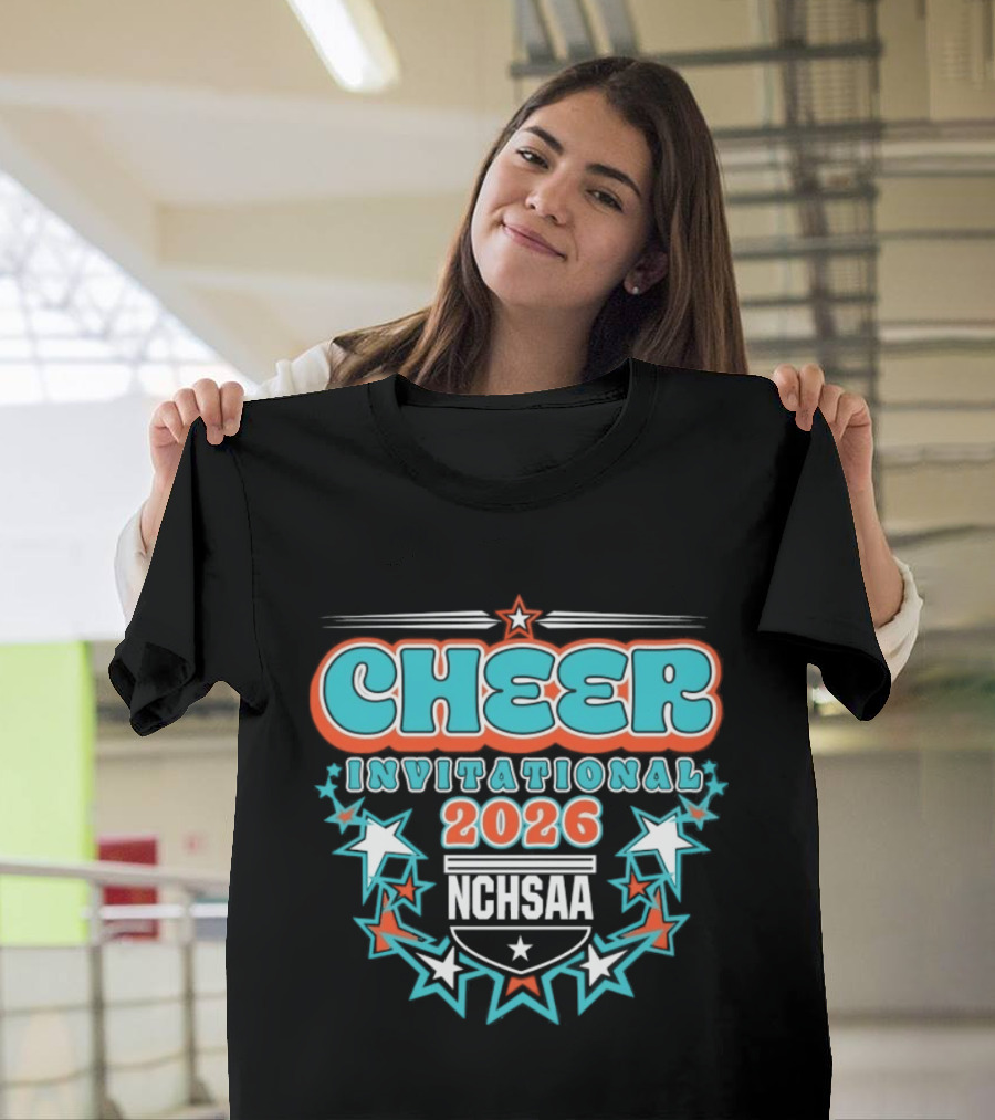 NCHSAA Cheer Invitational 2026 Stars T-Shirt