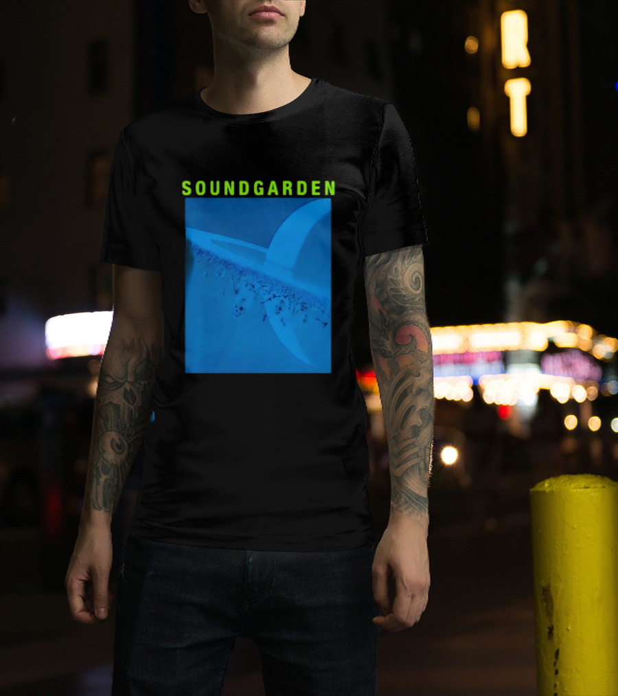 Soundgarden Superunknown Album Cover Art Blue Skull Scene T-Shirt