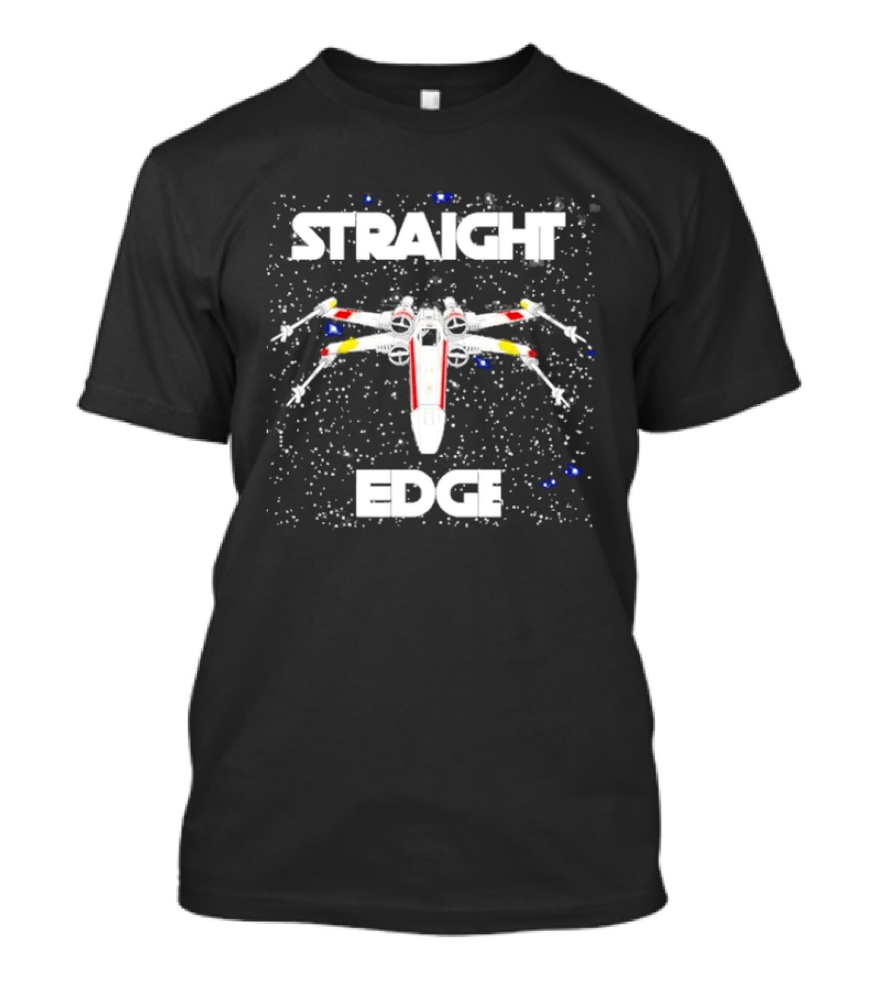 Straight Edge X Wing Starfighter Star Wars T-Shirt