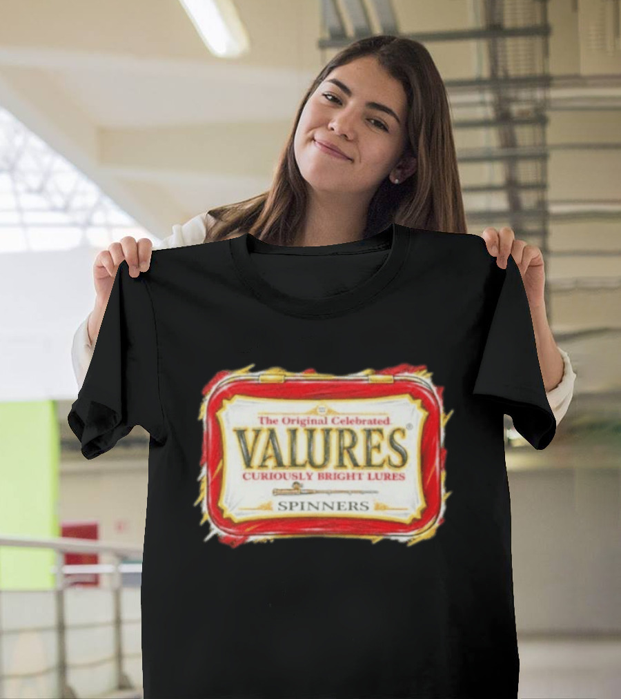 The Original Celebrated Valures Curiously Bright Lures Spinners T-Shirt