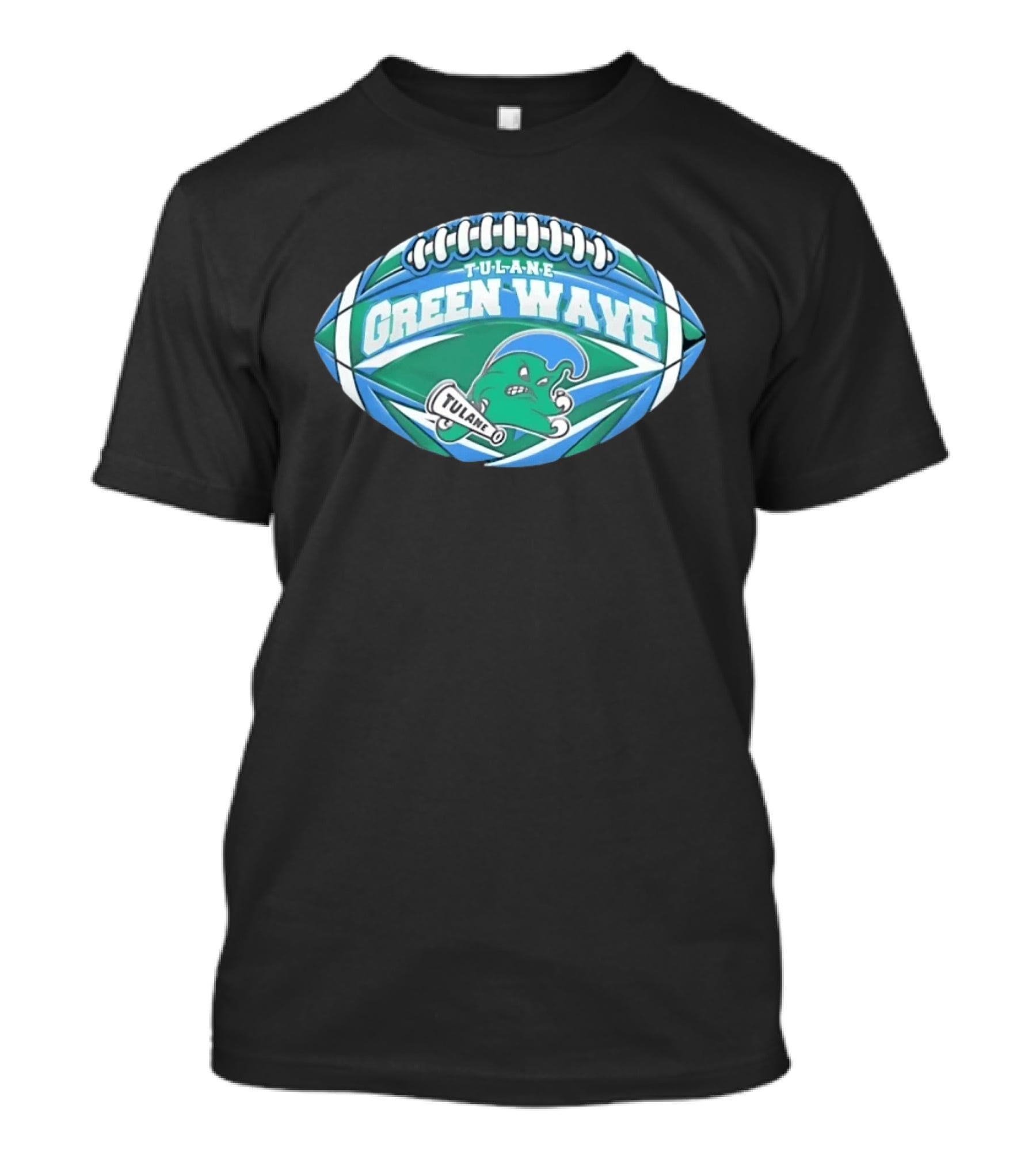 Tulane Green Wave Football NCAA Oval Tulane T-Shirt