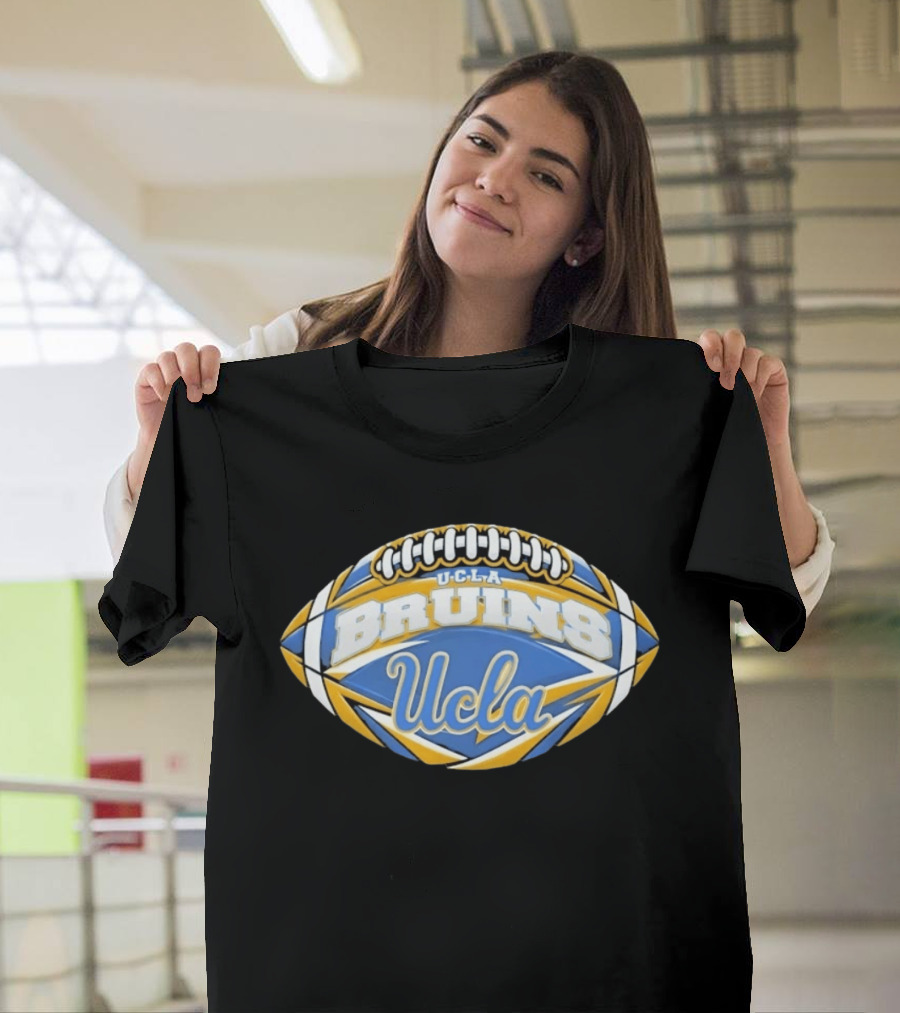 UCLA Bruins Football NCAA Oval Shape Ucla T-Shirt