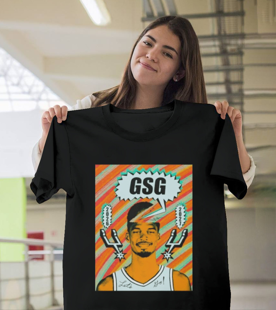 Victor Wembanyama GSG San Antonio Spurs 2026 2027 Let's Go T-Shirt