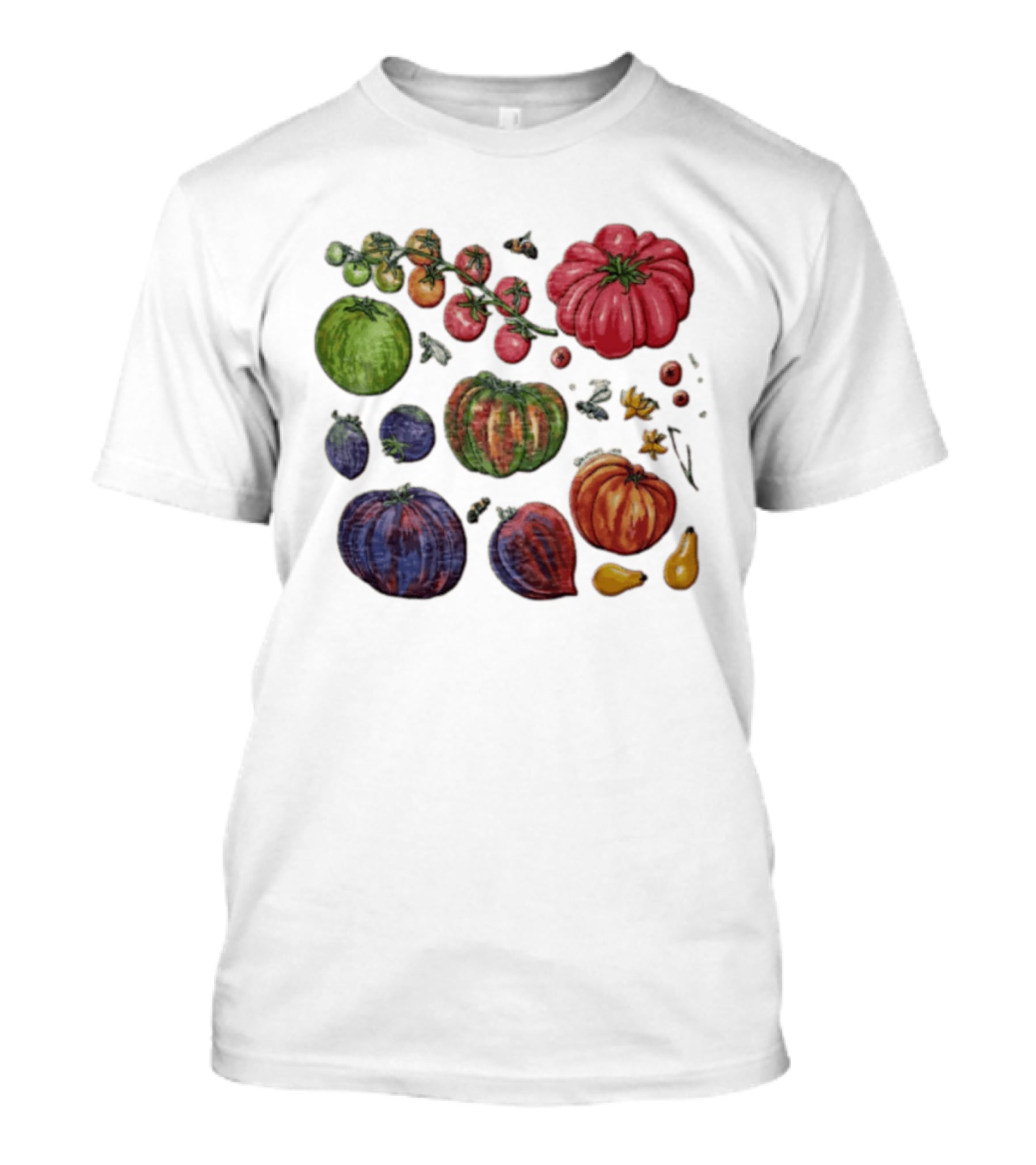 Claire Baldwin Liberty Heirloom Tomatoes Variety T-Shirt