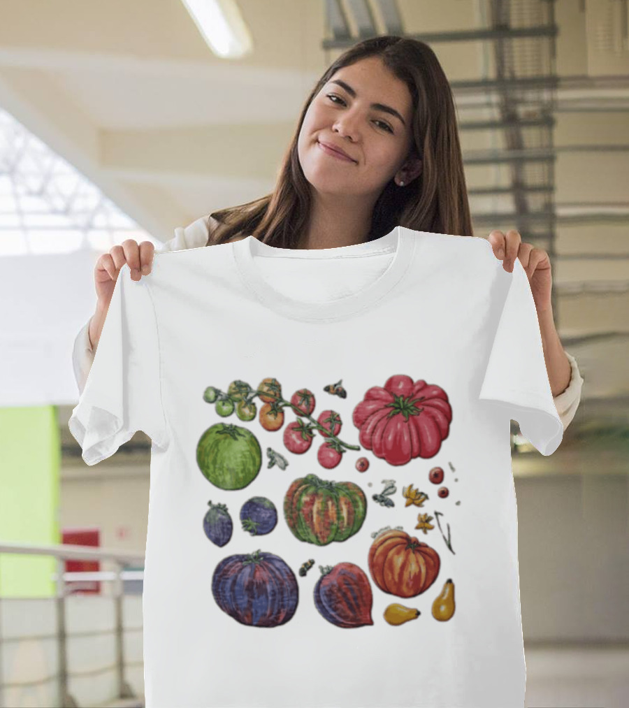 Claire Baldwin Liberty Heirloom Tomatoes Variety T-Shirt