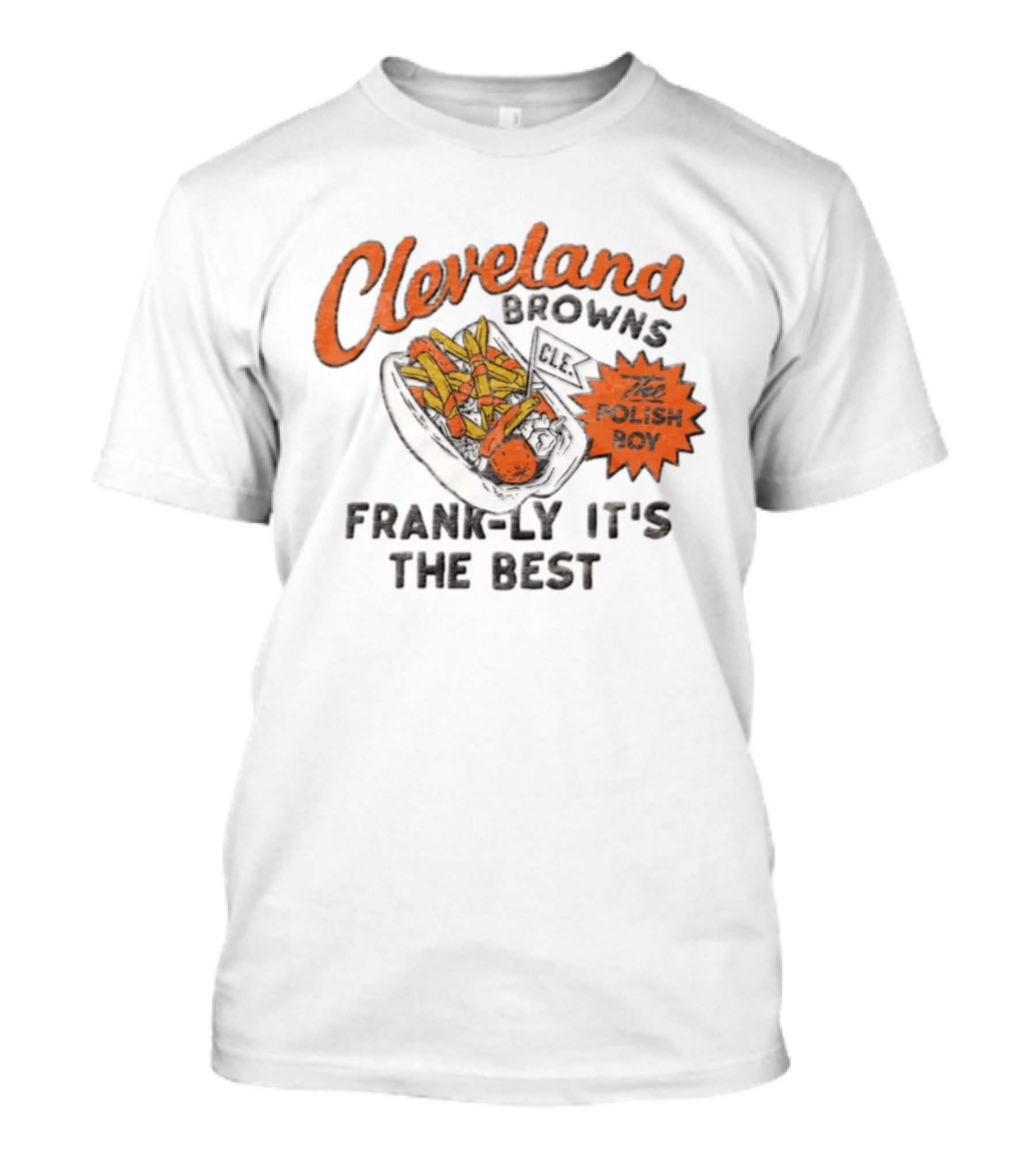Cleveland Browns Polish Boy Frankly It's The Best CLE Football T-Shirt
