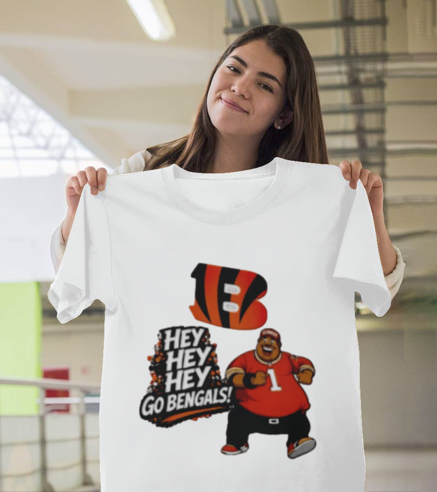 Ja Marr Chase Fat Albert Cincinnati Bengals Hey Hey Hey Go Bengals T-Shirt