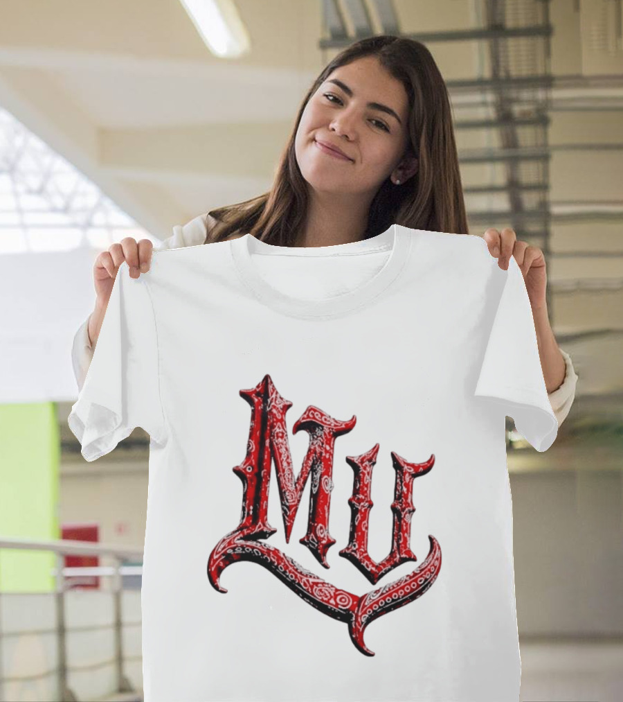 MU XXX Red Bandana Pattern Marinated Urbans T-Shirt