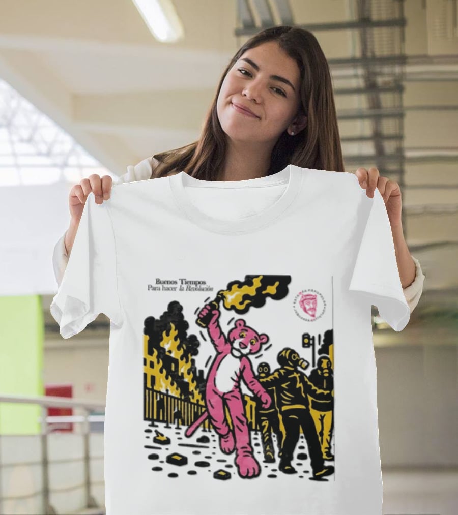 Pink Panther Buenos Tiempos Para Hacer La Revolución Riot Protest T-Shirt
