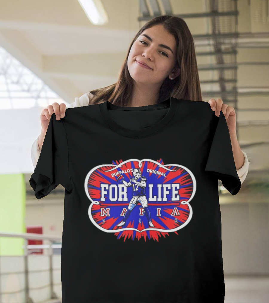 Buffalo's Original For Life Mafia 2018 Football Player 17 T-Shirt