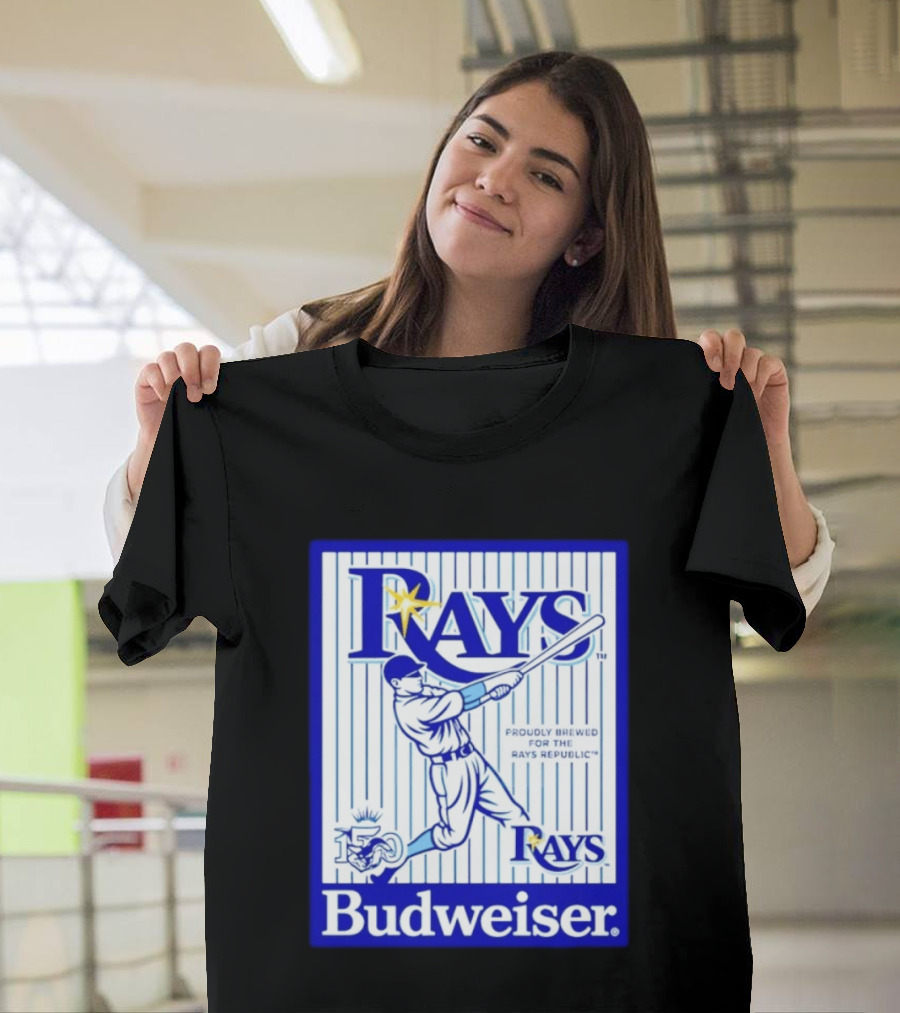 Rays Budweiser Proudly Brewed For The Rays Republic 150 Baseball Celebration T-Shirt