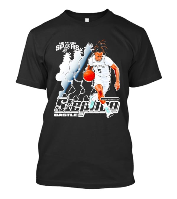 Stephon Castle Number 5 San Antonio Spurs T-Shirt