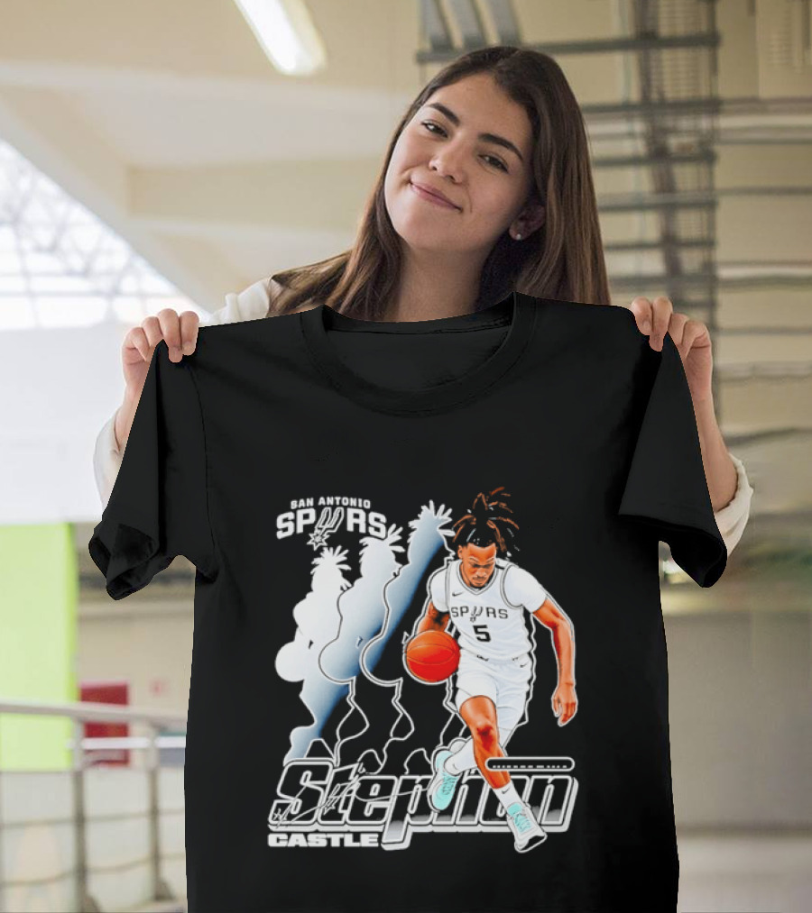 Stephon Castle Number 5 San Antonio Spurs T-Shirt