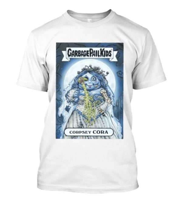Garbage Pail Kids Corpsey Cora Trading Card Moonlight Scene T-Shirt