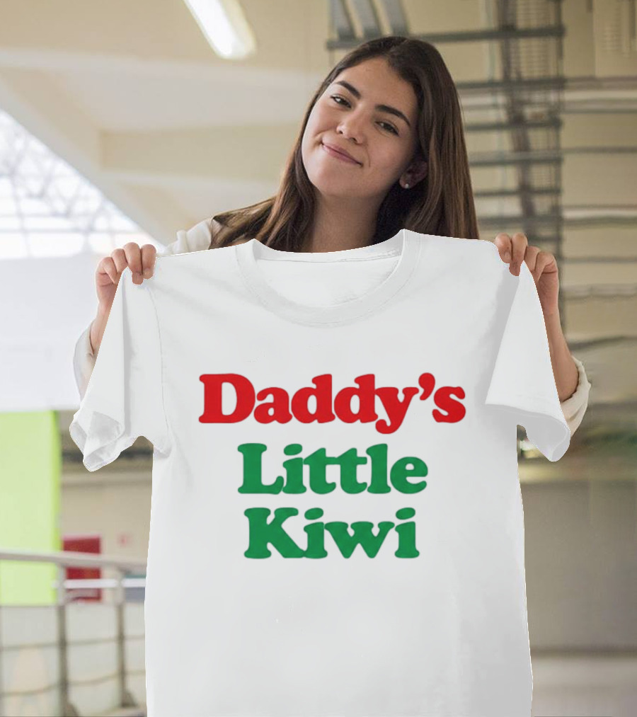 Daddy's Little Kiwi Fun Red And Green T-Shirt