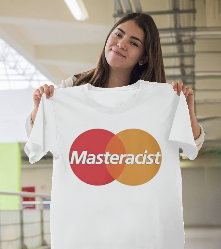 Masteracist Parody Branding With Overlapping Red And Orange Circles T-Shirt