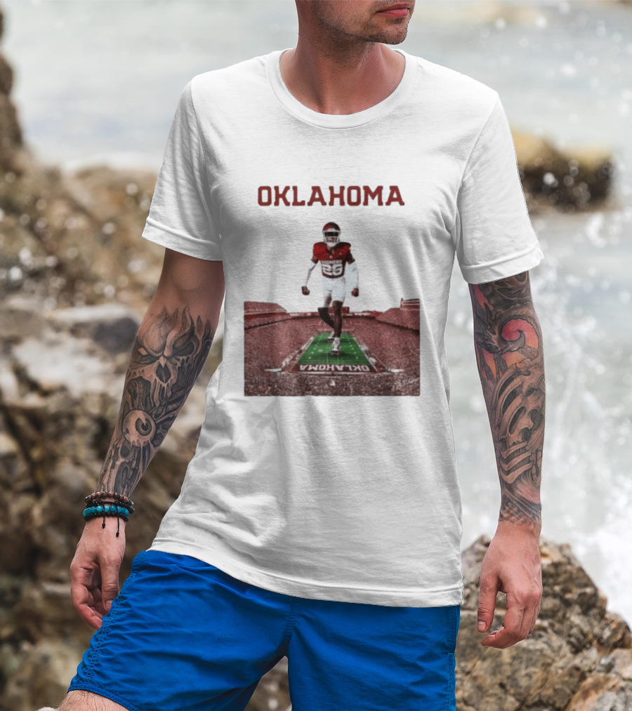 Oklahoma Sooners 2026 Football Media Guide No 26 Stadium Run T-Shirt
