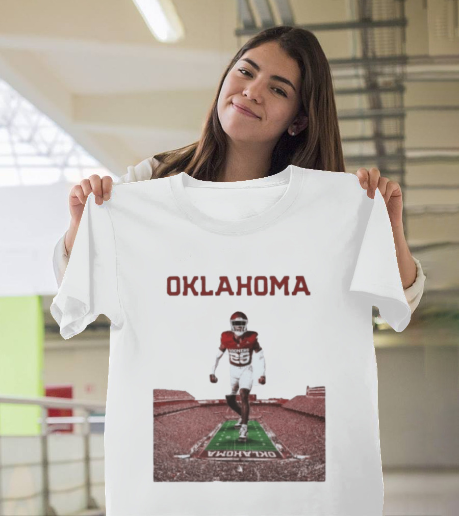 Oklahoma Sooners 2026 Football Media Guide No 26 Stadium Run T-Shirt