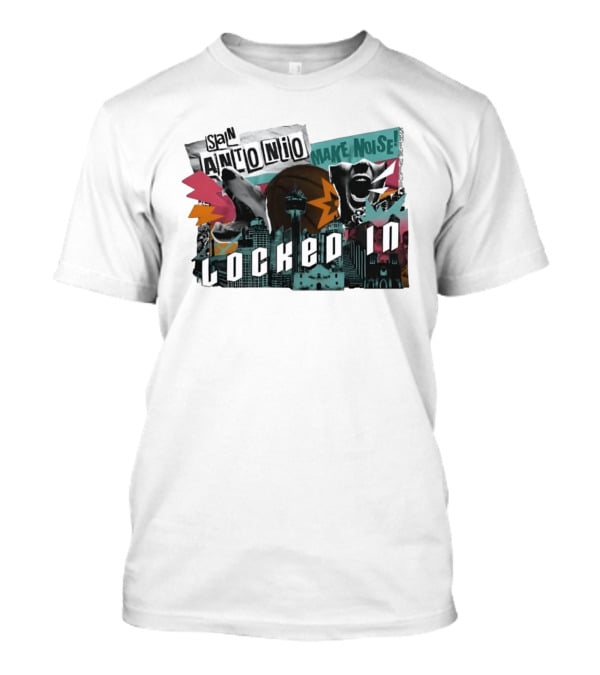 San Antonio Spurs Locked In Make Noise Basketball T-Shirt