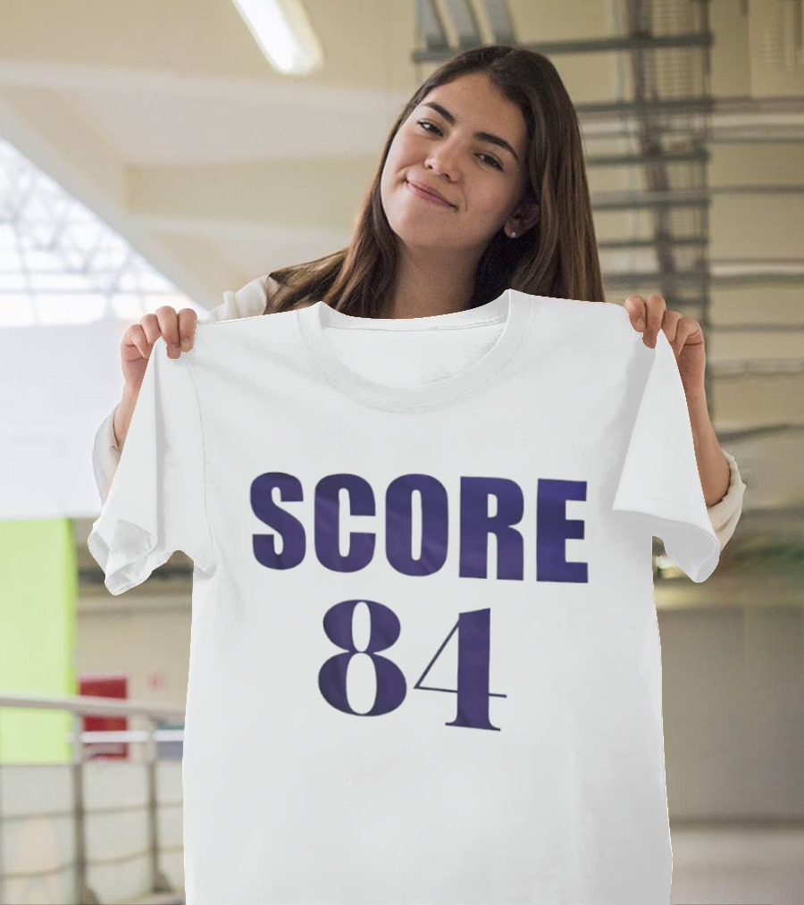 SCORE 84 Sports Jersey Athletic Number T-Shirt