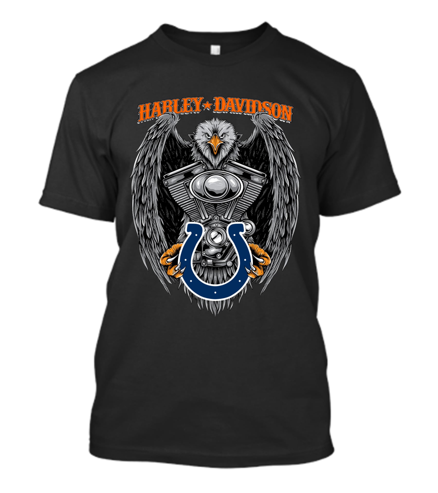 Harley Davidson Indianapolis Colts Eagle Engine T-Shirt