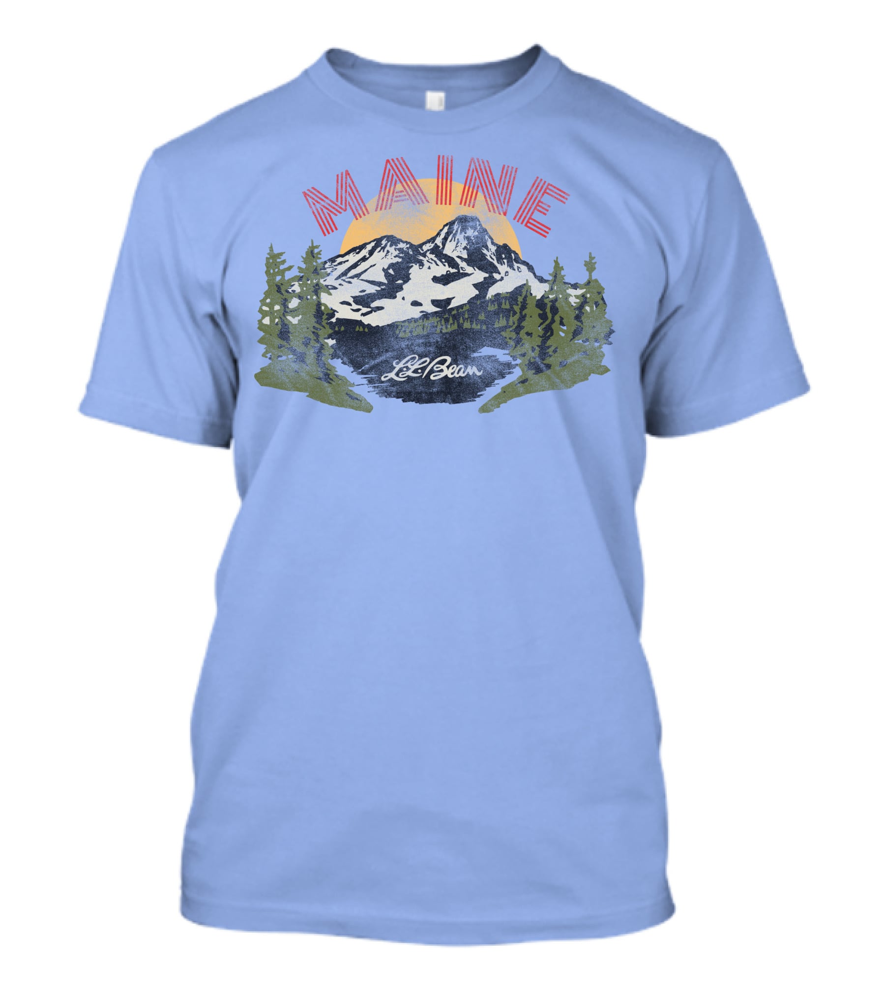 MAINE LL BEAN Mountain Landscape T-Shirt