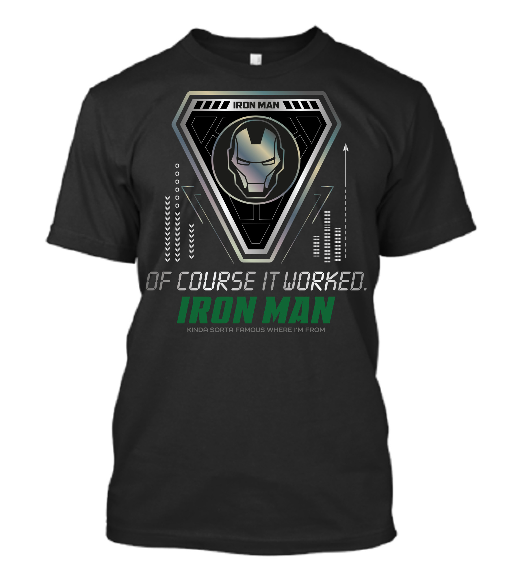 Iron Man Of Course It Worked Kinda Sorta Famous Where I'm From T-Shirt