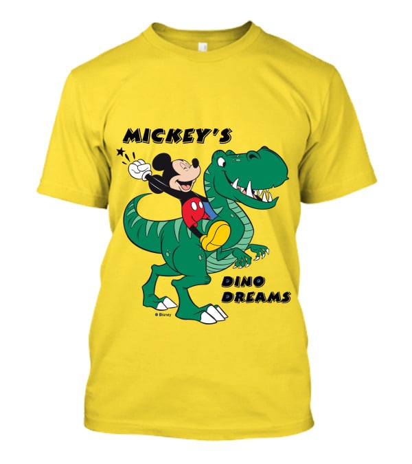 Mickey's Dino Dreams Adventure With Dinosaur Disney T-Shirt