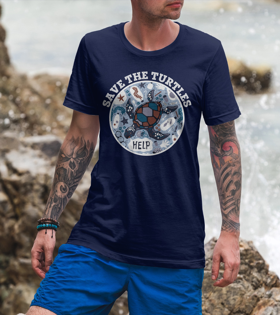 Save The Turtles Help Ocean Animal Rescue Campaign T-Shirt