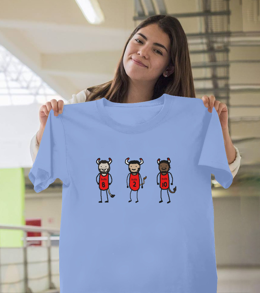 NBA Paint the Cattle Boys Zach Bovine Lonzo Bull Demoo DeRozan Bulls 8 2 10 T-Shirt