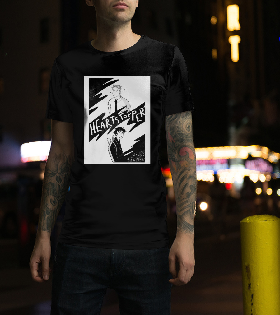 Heartstopper By Alice Oseman Solitaire Co UK Frances Janvi3r Graphic Novel Cover T-Shirt