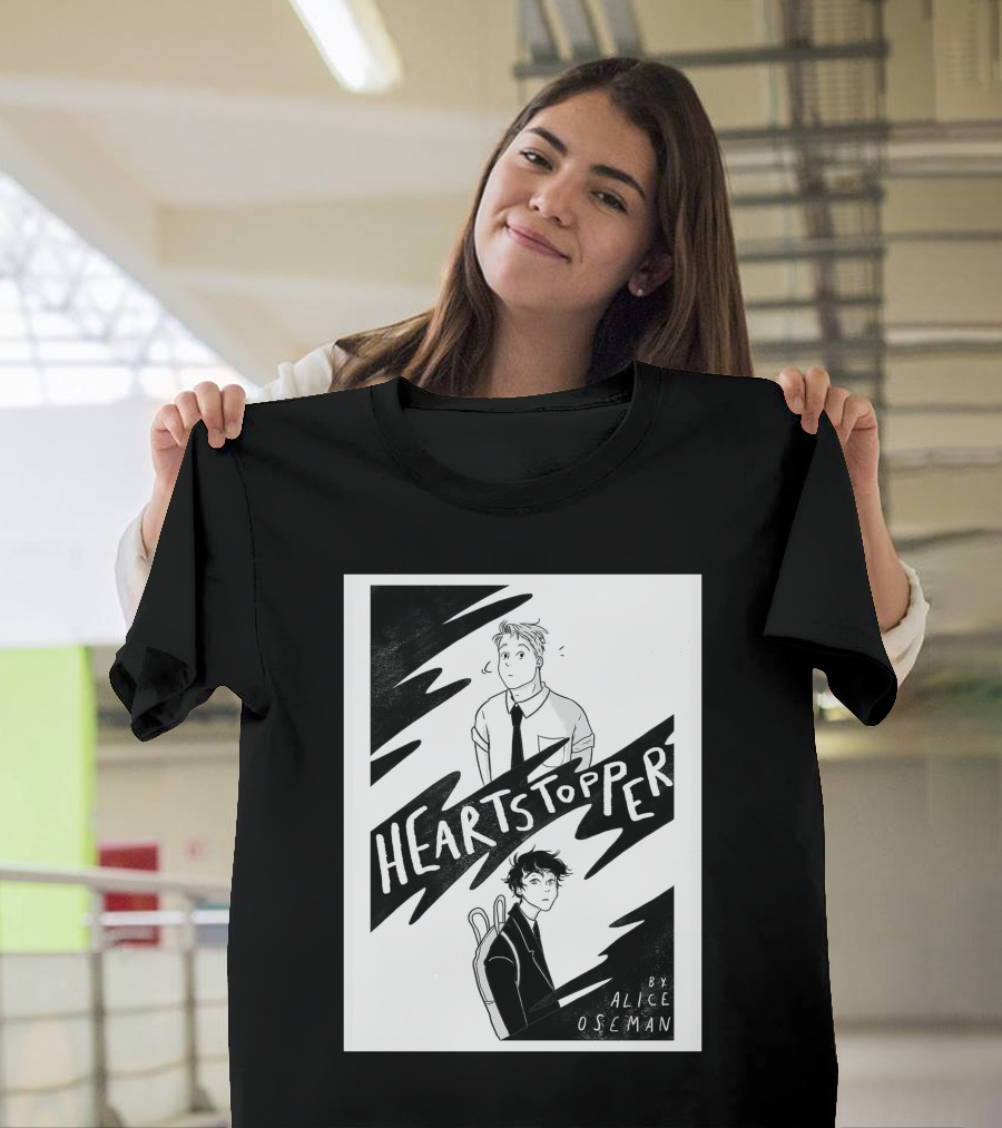 Heartstopper By Alice Oseman Solitaire Co UK Frances Janvi3r Graphic Novel Cover T-Shirt