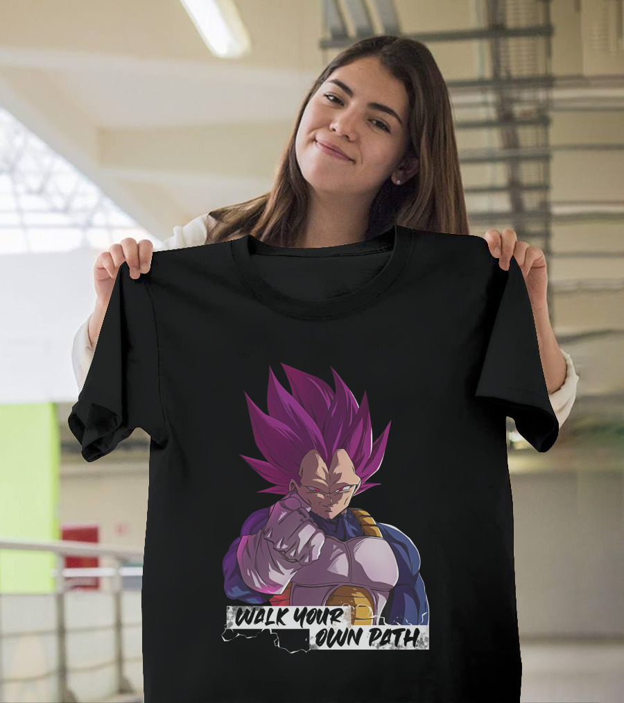 Ultra Ego Motivational Merch Walk Your Own Path Emperor Big Vegeta T-Shirt