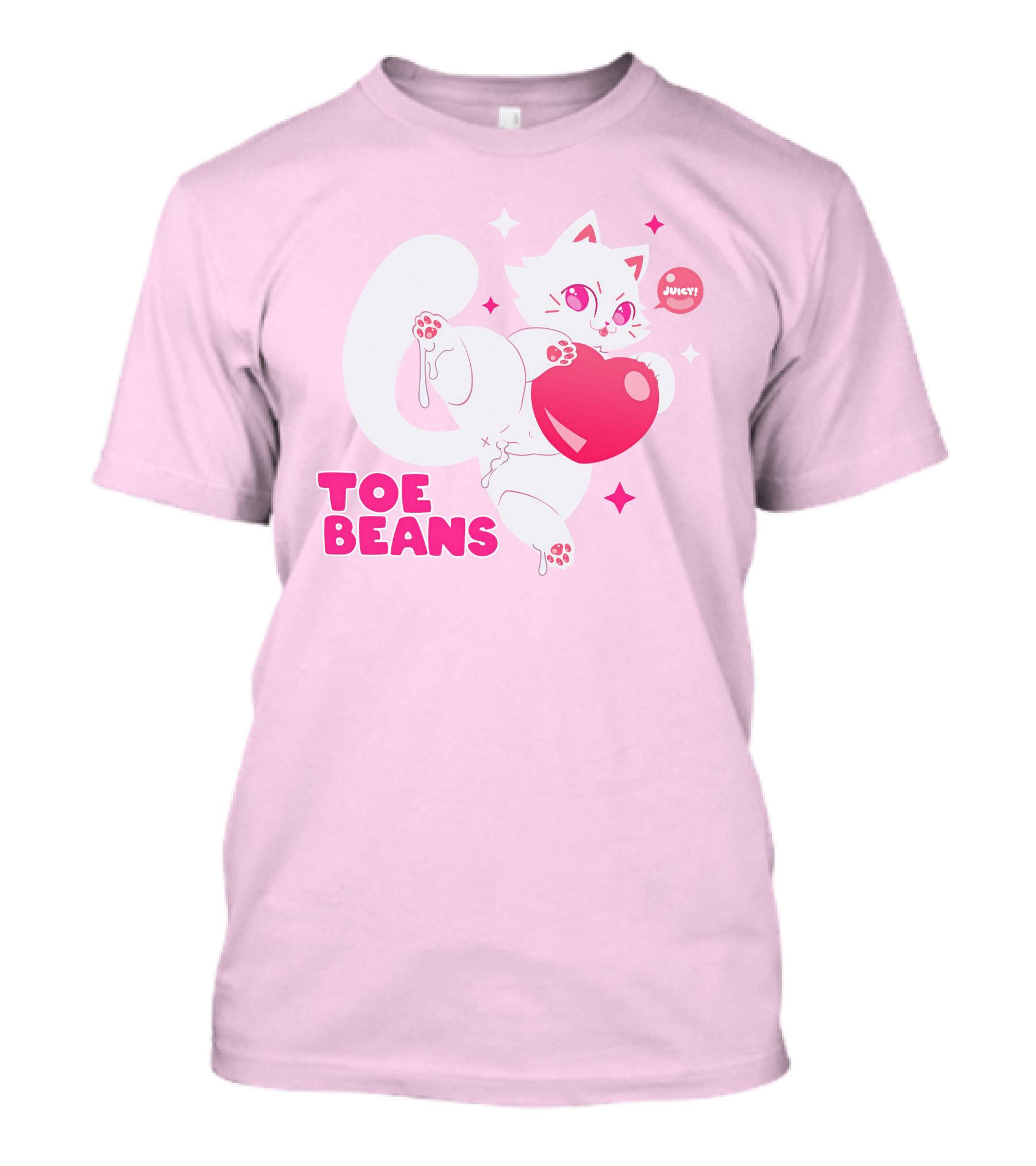 Toe Beans Juicy Cat Candy Heart Kawaii T-Shirt