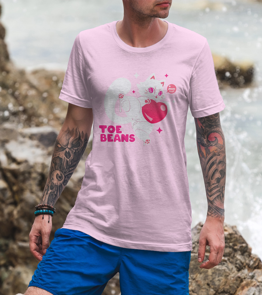 Toe Beans Juicy Cat Candy Heart Kawaii T-Shirt