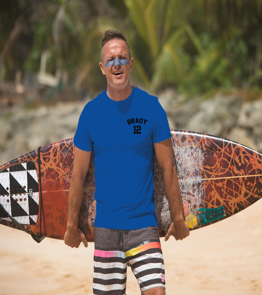 Brady 12 NFL JC Cornell Football Jersey T-Shirt