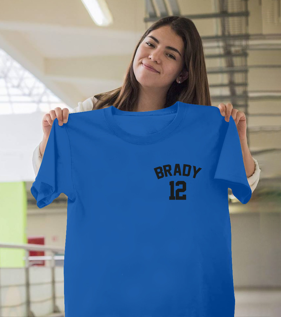 Brady 12 NFL JC Cornell Football Jersey T-Shirt
