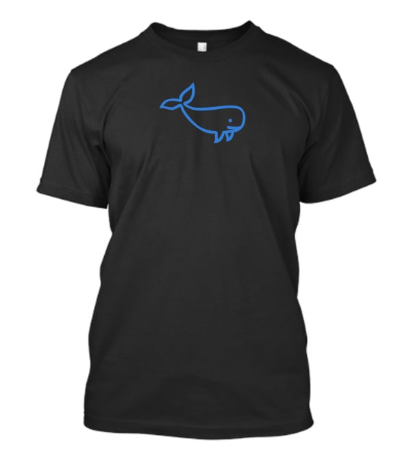 Awhalefact Store Whale Outline Whale Fact T-Shirt
