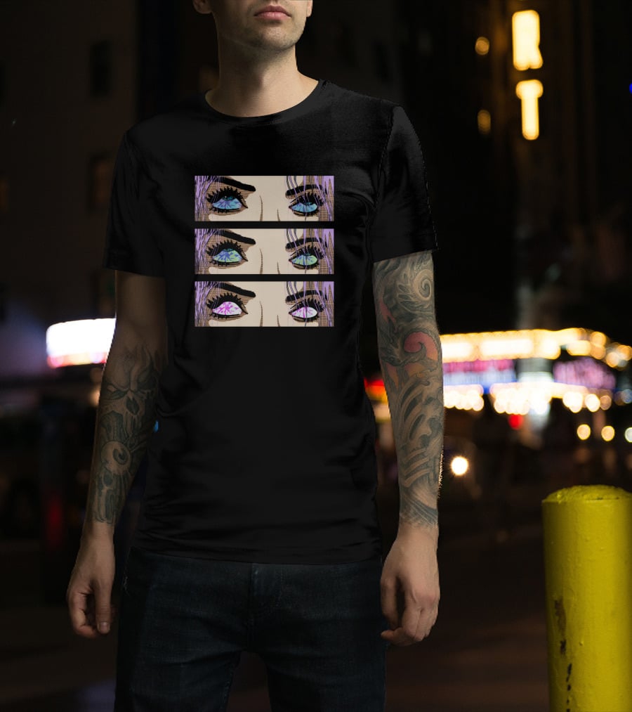 Fmuoasl Merch Good Enough Collection Pop Art Multi-Colored Eyes T-Shirt
