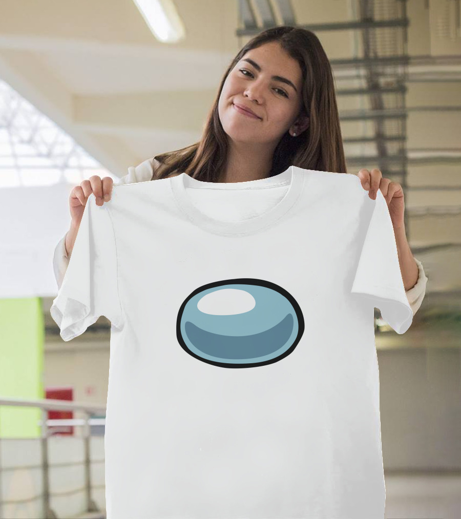 Among Us Merch Crewmate Blue Visor T-Shirt